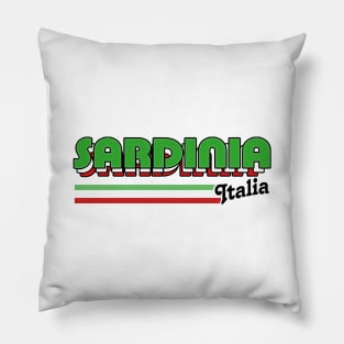 Sardinia // Original Retro Italia Region Design Pillow