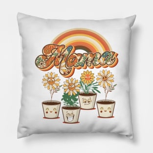 Mothers day  plant mom mama lover groovy Pillow