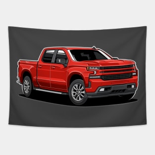 Silverado Truck 1500 (Red) Tapestry