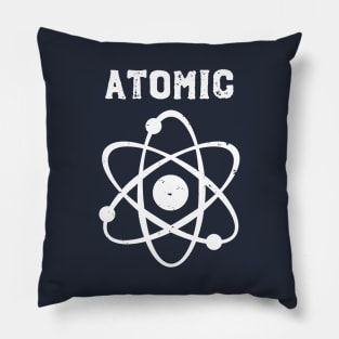 Distressed Atom Science Pillow