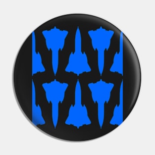 Lockheed SR-71 Blackbird - Blue and White Pattern Design Pin