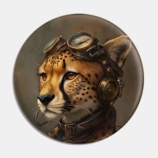 Steampunk Cheetah Pin