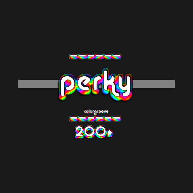 Perky 2000 ColorGroove Retro-Rainbow-Tube nostalgia (wf) by Blackout Design