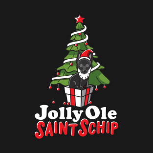 Jolly Ole Saint Schip - Schipperke Christmas! T-Shirt