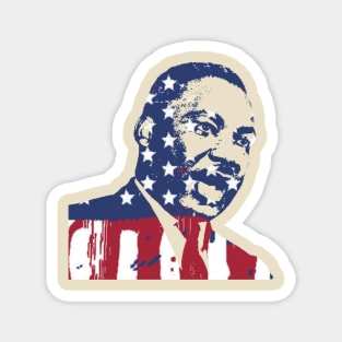 Martin Luther King Jr painted american flag Magnet