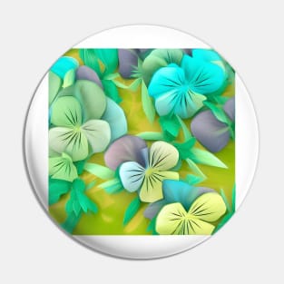 Pastel Pansies Pin