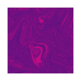 Purple liquid marble by Minimal DM T-Shirt