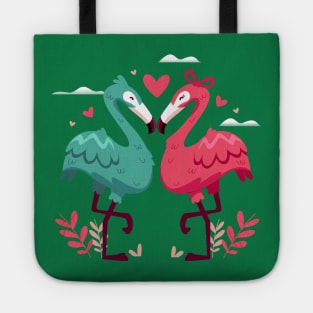 Flamingo Cute Couples Tote