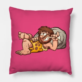 caveman relaxing Pillow