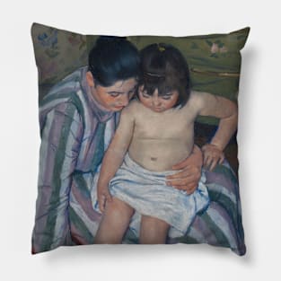 The Child's Bath by Mary Cassatt Pillow