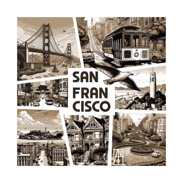 USA CITY - SAN FRANCISCO - TRAVEL -2 by ArtProjectShop