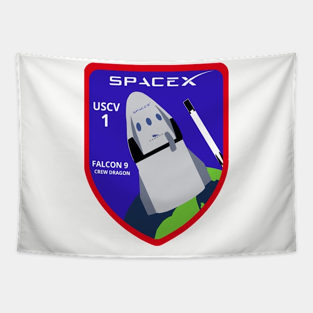 USCV-1 Logo Tapestry by Spacestuffplus