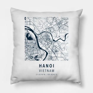 hanoi simple map Pillow