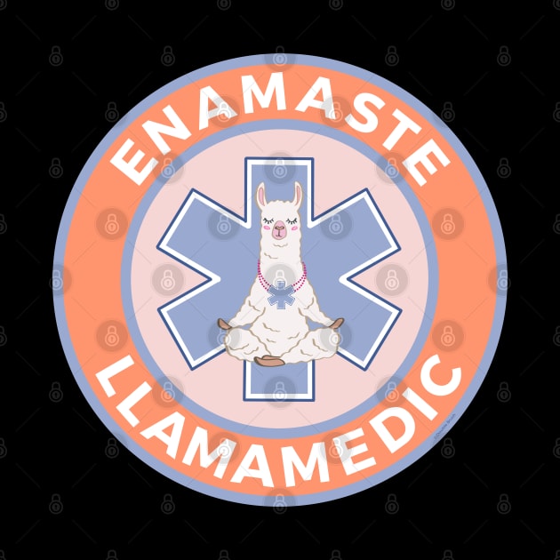 Funny Llama EMS EMT Paramedic Gift First Responder Medic by DoubleBrush