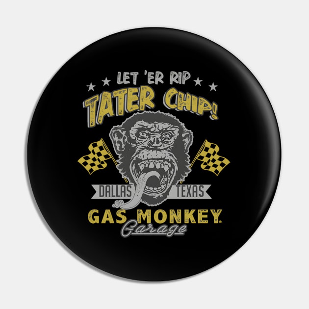 Gas Monkey Garage Let 'Er Rip Tater Chip Racer Pin by jasper-cambridge