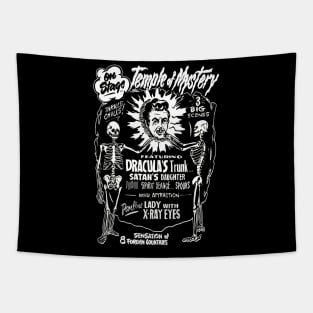 Temple of Mystery spook show poster Tapestry