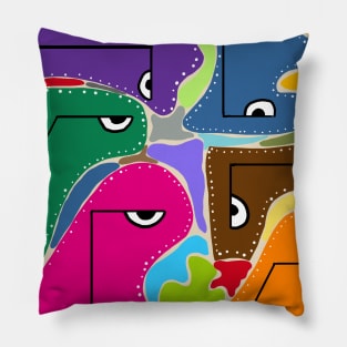 Angry eyes Pillow