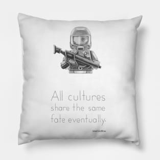 The Future - All Cultures Share the Same Fate Eventually Pillow