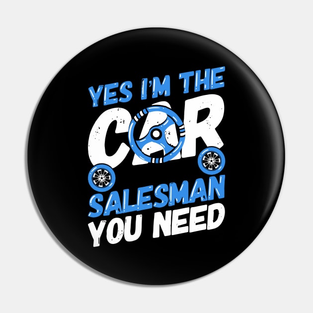 Car Salesman Automobile Sportscar Seller Gift Pin by Dolde08