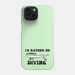 I'd Rather Be Diving: Agender Pride Phone Case