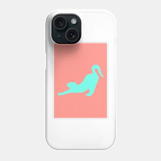 Stretching Cat Silhouette Phone Case