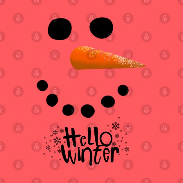 Hello winter-snowman by Miruna Mares