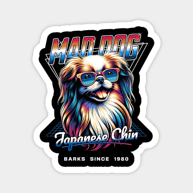 Mad Dog Japanese Chin Dog Magnet by Miami Neon Designs