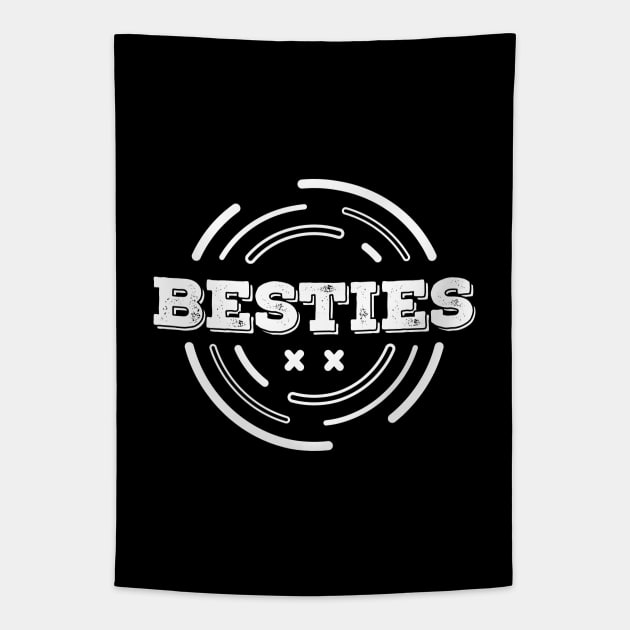 BESTIES Tapestry by VecTikSam