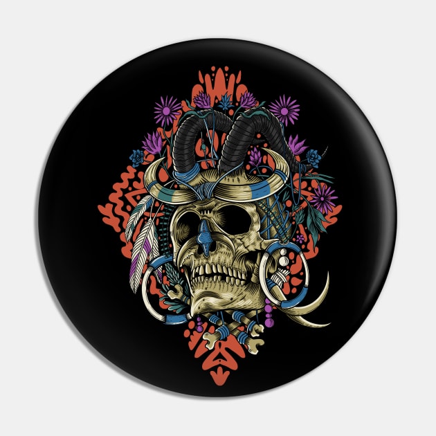 New Guinea Skull Pin by suryas