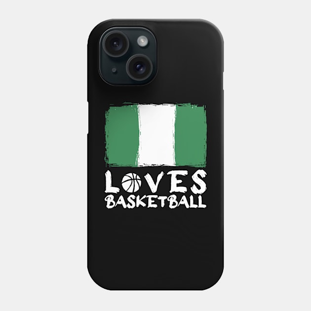 Nigeria Loves Basketball Phone Case by Arestration