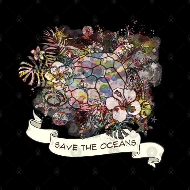 turle sea save the oceans by Collagedream