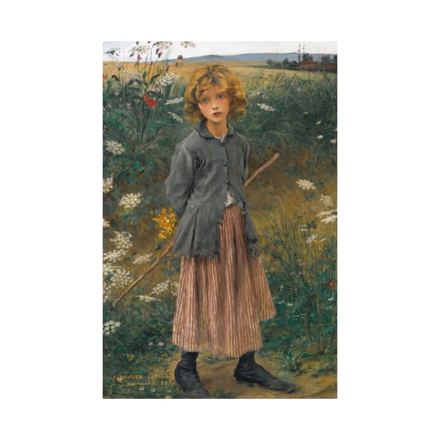 Fleur Du Chemin (La Petite Bergere) by Jules Bastien-Lepage by Classic Art Stall