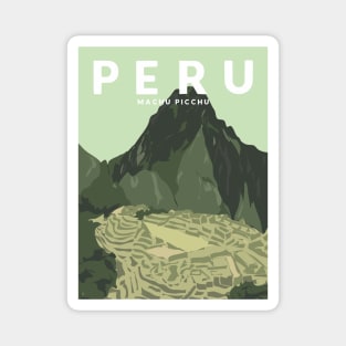 Machu Picchu, Peru Travel Poster Magnet