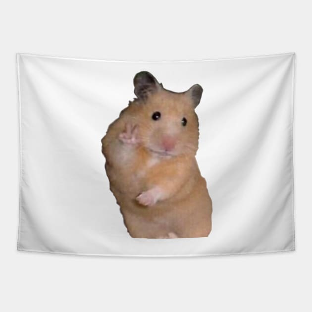 Peace hamster Tapestry by ghjura