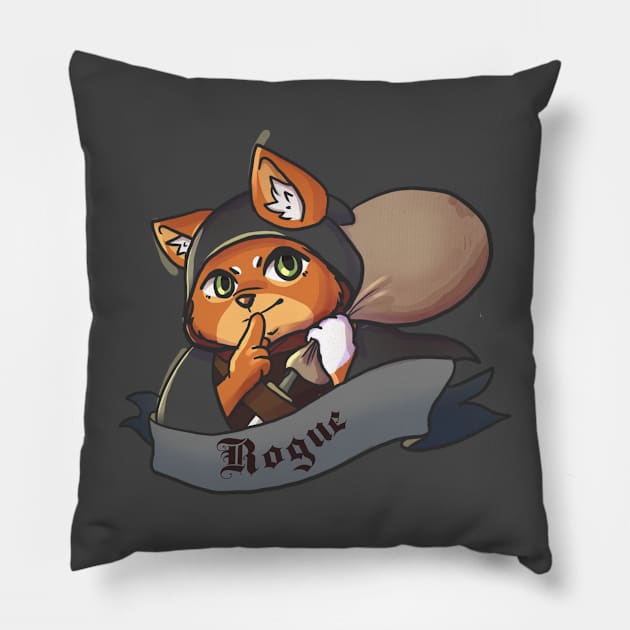 Kitty Classes - Rogue Pillow by LucinaDanger