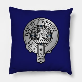 Clan Gladstone Crest & Tartan Pillow