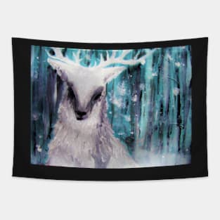 Winter stag 3 Tapestry