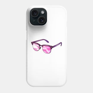 Sunglasses with pink sky lenses Phone Case