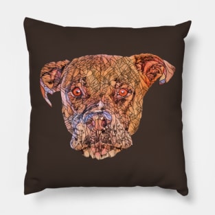 Bullmastiff Face Pillow