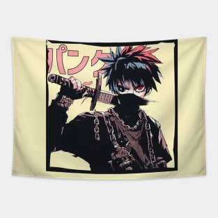 punk (パンク / panku) anime ninja V1 Tapestry