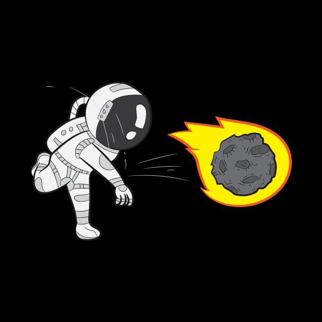 Asteroid Shirt | Astronaut Throwing Asteroid Gift by Gawkclothing