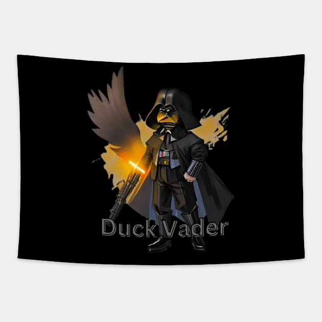 Duck Vader Tapestry by D's Tee's