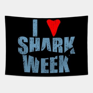 I Love Shark Week - Shark Week Tapestry