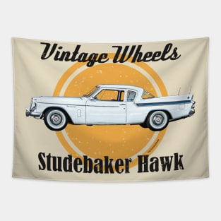 Vintage Wheels - Studebaker Hawk Tapestry