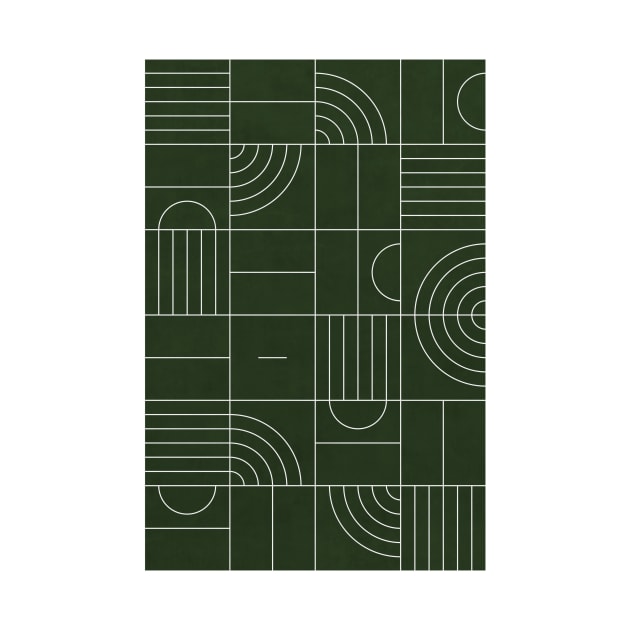 My Favorite Geometric Patterns No.24 - Deep Green by ZoltanRatko