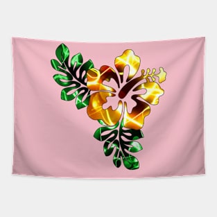 Electric Hibiscus - Yellow Tapestry