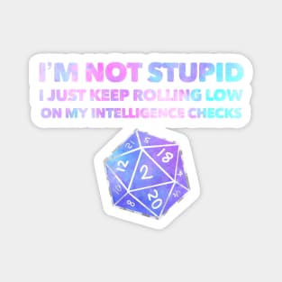 Dungeons & Dragons - I’m not stupid intelligence check Magnet