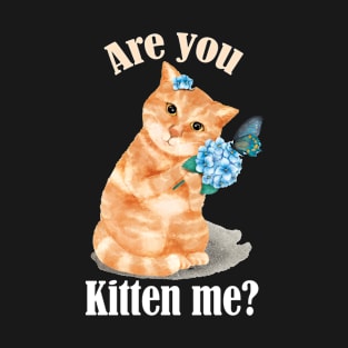 Funny Cat Pun- Are You Kitten Me? Cat Lovers Gift T-Shirt