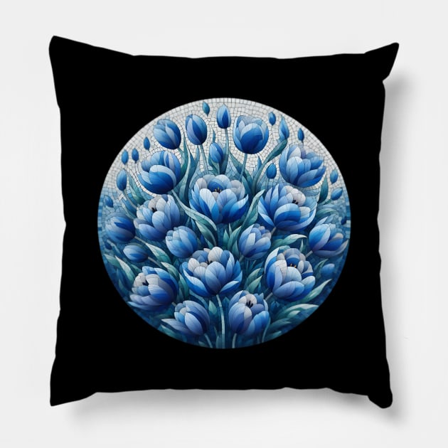 Tulip Flower Pillow by Jenni Arts