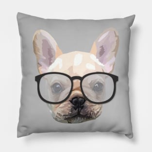 Dog with glasses Pillow